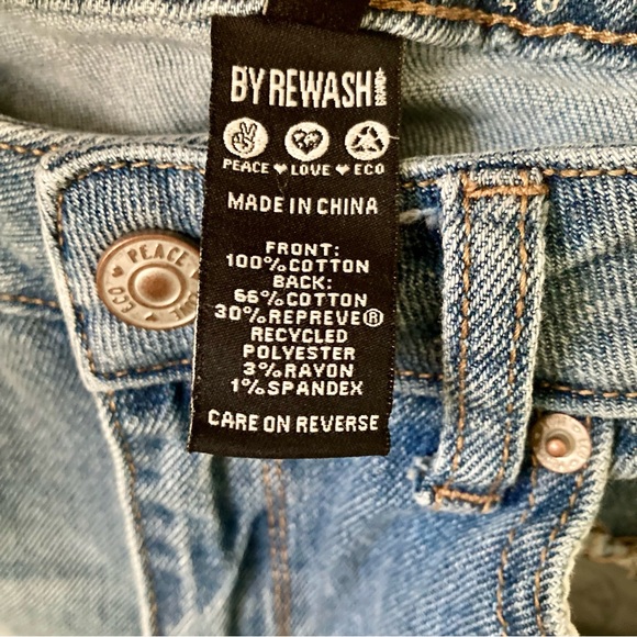 Rewash Jeans US 5 27in Waist Distressed  Ankle jeans Med Blue womans EUC - Picture 6 of 7